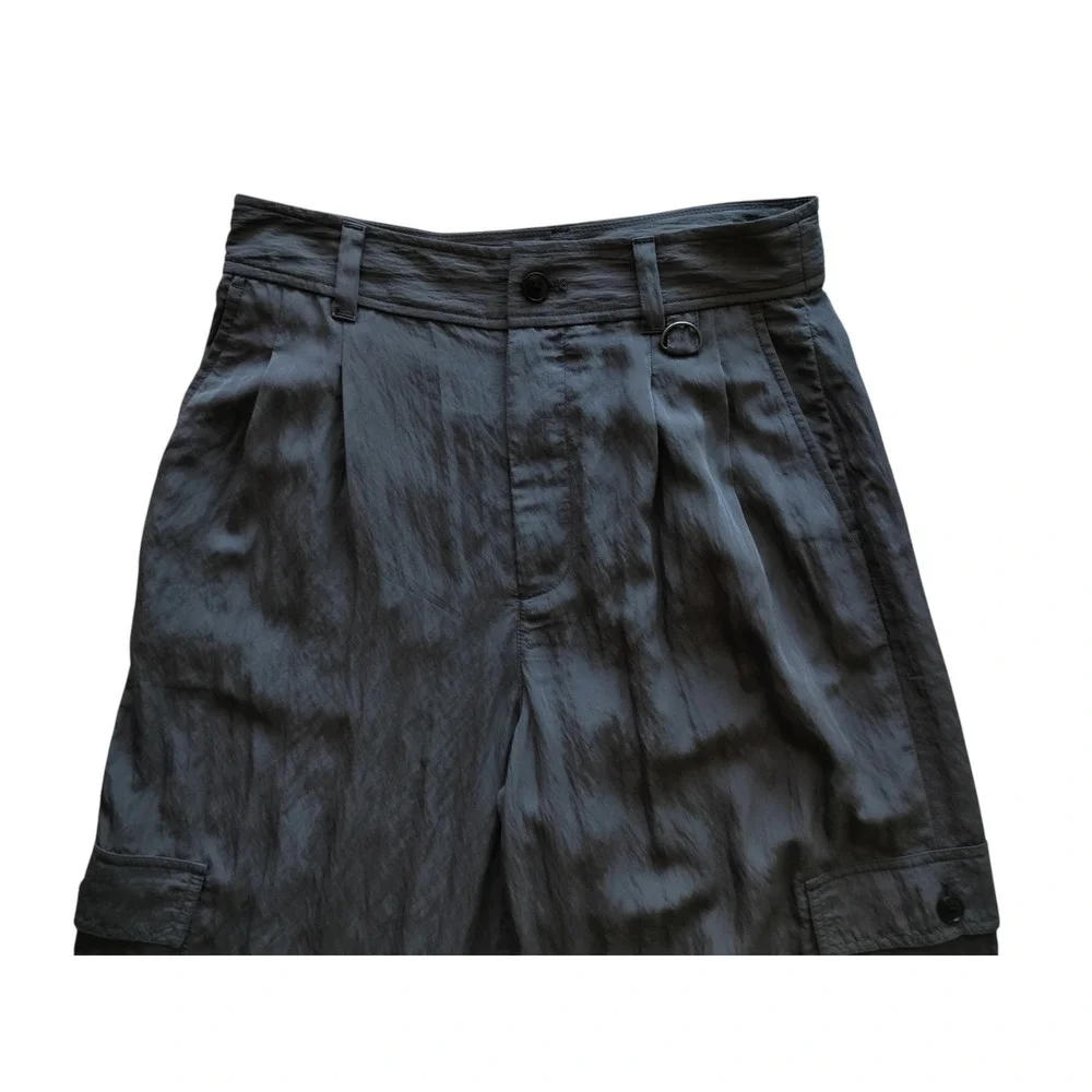 Madewell Women's Thunder Cloud The Harlow Wide Leg Cargo Pants Size 6 - Picture 4 of 13